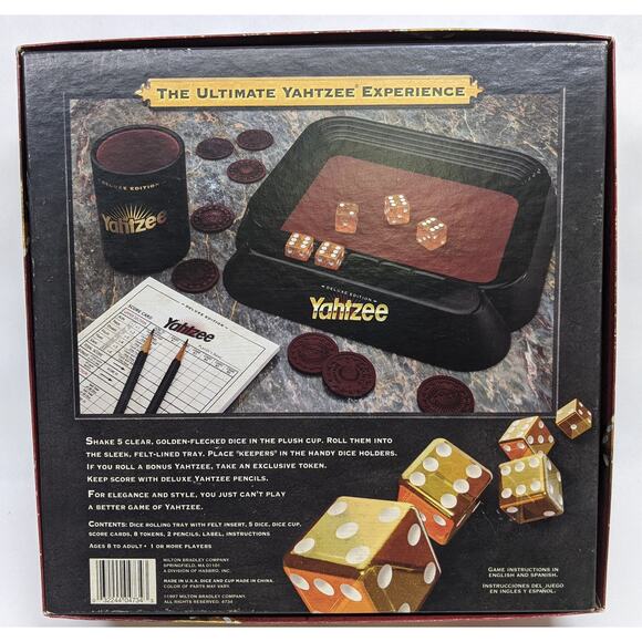 Yahtzee - Deluxe Edition 1997 - 100% Complete and Gently Played - Picture 7 of 10